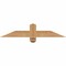 Ekena Millwork Eugene Smooth Timber Gable Bracket, Western Red Cedar, 36"W x 7"H x 3 1/2"D x 3 1/2"F, 5/12 Pitch GBW036X07X0404EUG00SWR - alternate 1